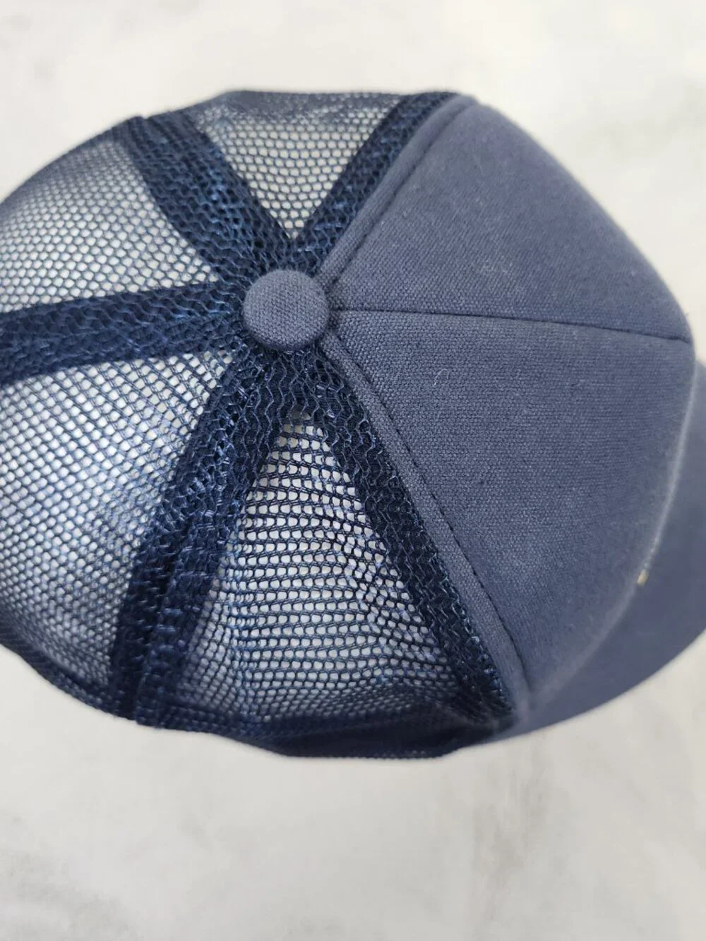 Rip Curl Hat Snapback Navy Blue Gray Mesh Adjustable Logo Rainbow Colors Trucker
